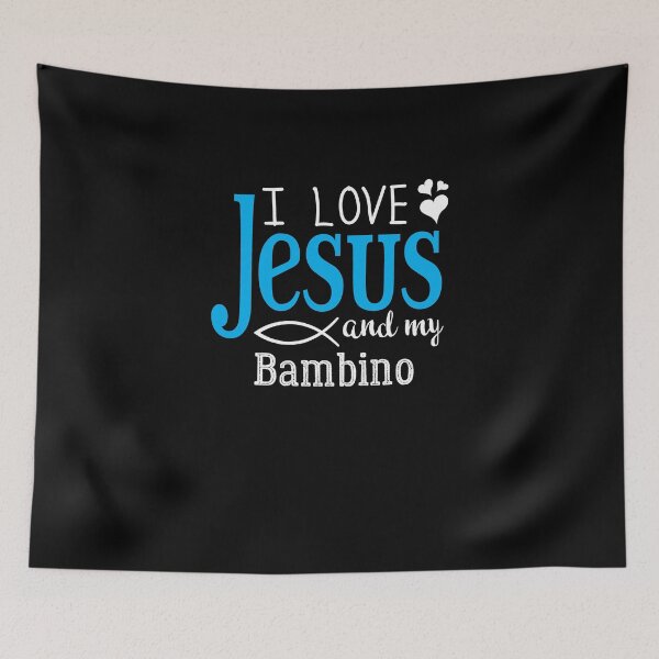 Item preview, I Love Jesus, And My Bambino  designed and sold by theredteacup.