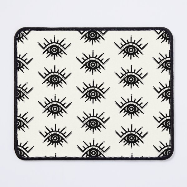 Item preview, Dotted eye, Eye, All seeing Eye, Psychedelic, Eyes, Black and White, Cream and Black, Third Eye designed and sold by Clancy Rodgers.