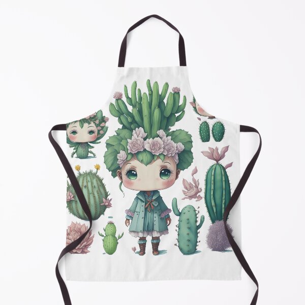 Item preview, Watercolor Cactus, desert Cactus, Cute cactus boy and girl designed and sold by Piniatá P.