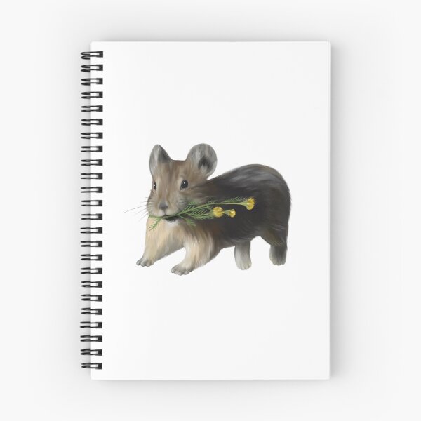Item preview, American Pika with Flowers designed and sold by Wondersofwhimsy.