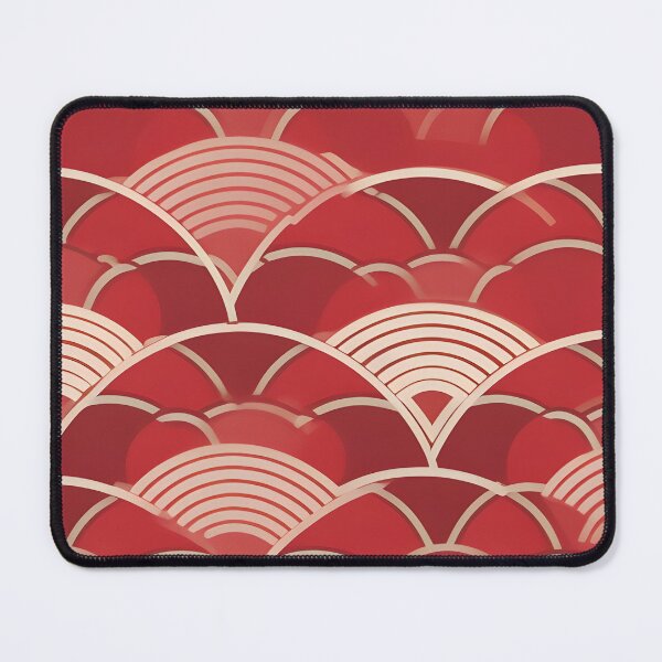 Item preview, Seigaiha Red and Tope designed and sold by Hashola Designs.