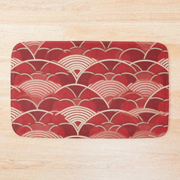 Item preview, Seigaiha Red and Tope designed and sold by Hashola Designs.