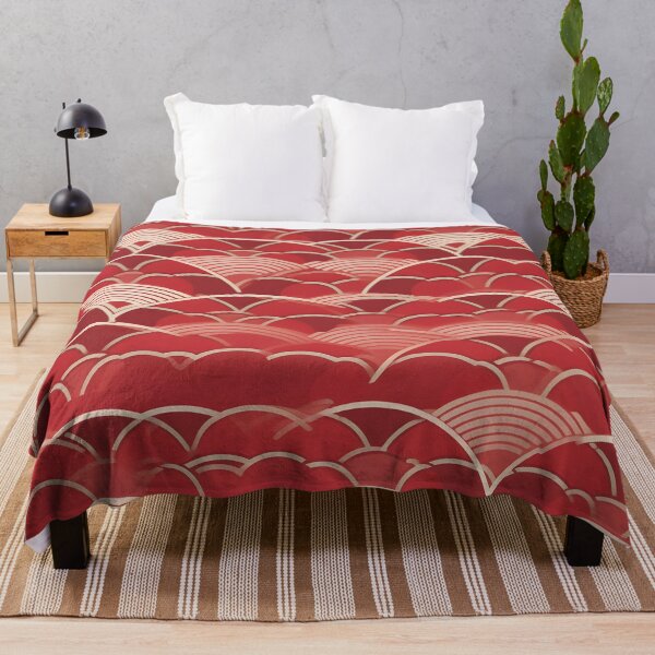 Item preview, Seigaiha Red and Tope designed and sold by Hashola Designs.