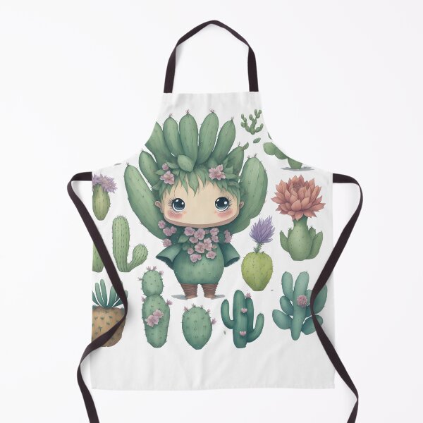 Item preview, Watercolor Cactus, desert Cactus, Cute cactus boy and girl designed and sold by Piniatá P.