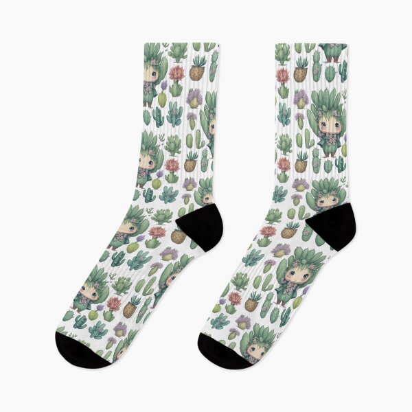 Item preview, Watercolor Cactus, desert Cactus, Cute cactus boy and girl designed and sold by Piniatá P.