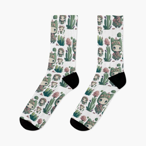 Item preview, Watercolor Cactus, desert Cactus, Cute cactus boy and girl designed and sold by Piniatá P.
