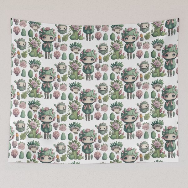Item preview, Watercolor Cactus, desert Cactus, Cute cactus boy and girl designed and sold by Piniatá P.