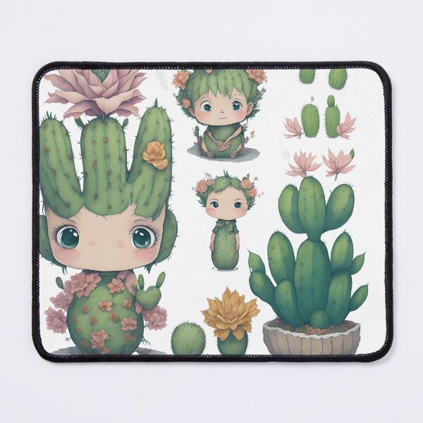 Item preview, Watercolor Cactus, desert Cactus, Cute cactus boy and girl designed and sold by Piniatá P.