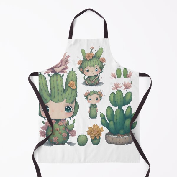 Item preview, Watercolor Cactus, desert Cactus, Cute cactus boy and girl designed and sold by Piniatá P.