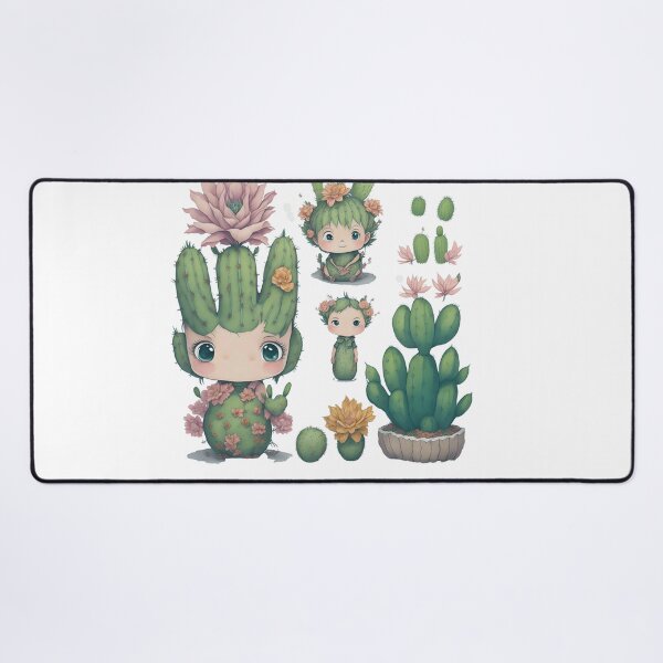Item preview, Watercolor Cactus, desert Cactus, Cute cactus boy and girl designed and sold by Piniatá P.
