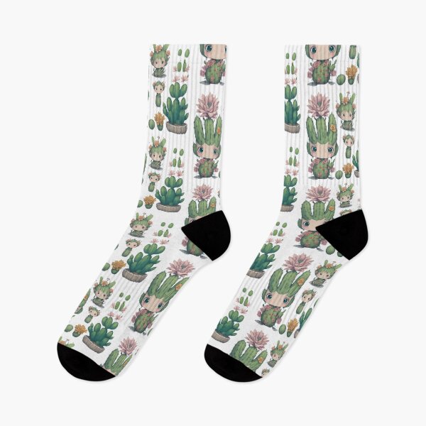 Item preview, Watercolor Cactus, desert Cactus, Cute cactus boy and girl designed and sold by Piniatá P.
