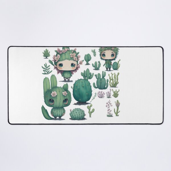 Item preview, Watercolor Cactus, desert Cactus, Cute cactus boy and girl designed and sold by Piniatá P.