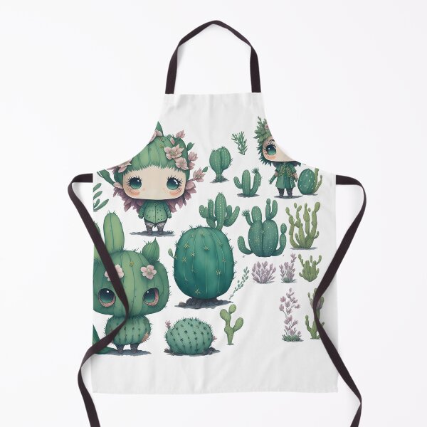 Item preview, Watercolor Cactus, desert Cactus, Cute cactus boy and girl designed and sold by Piniatá P.
