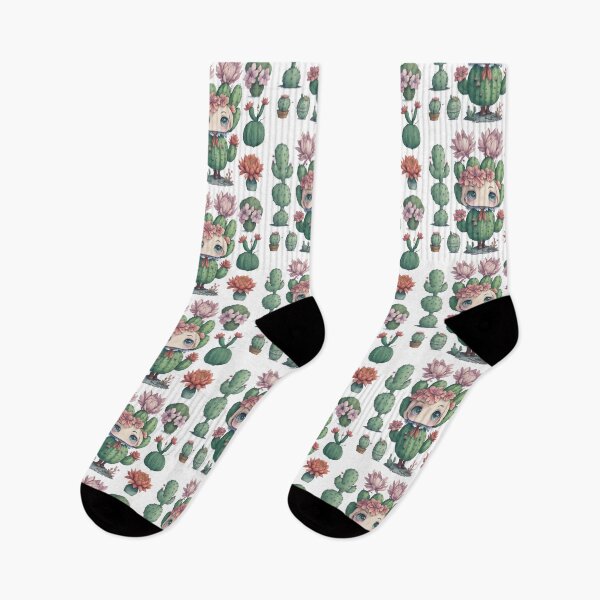 Item preview, Watercolor Cactus, desert Cactus, Cute cactus boy and girl designed and sold by Piniatá P.