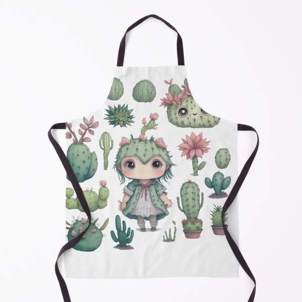 Item preview, Watercolor Cactus, desert Cactus, Cute cactus boy and girl designed and sold by Piniatá P.