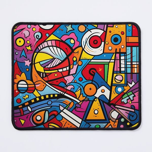 Item preview, Vibrant Explosion of Colors - Dynamic Patterns and Energetic Shapes designed and sold by Artclubseven.