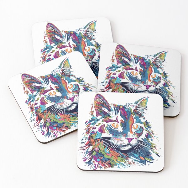Item preview, Norwegian Forest Cat Artistry - Playful & Unique Pop-Art designed and sold by DooodleGod.