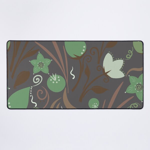 Item preview, Exotic Flowers in moody green designed and sold by DigThatPrint.