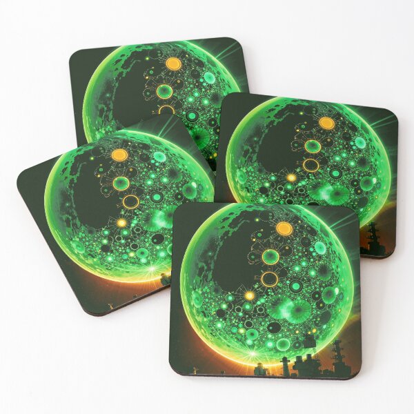 Item preview, Green moon designed and sold by ArtfullMinds.
