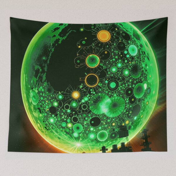 Item preview, Green moon designed and sold by ArtfullMinds.