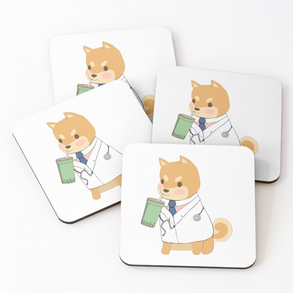 Artikelvorschau, Dogtor Drinking Boba entworfen und verkauft von peachesandfizz.
