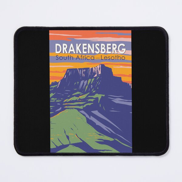 Item preview, Drakensberg South Africa Lesotho Travel Art Vintage designed and sold by KrisSidDesigns.