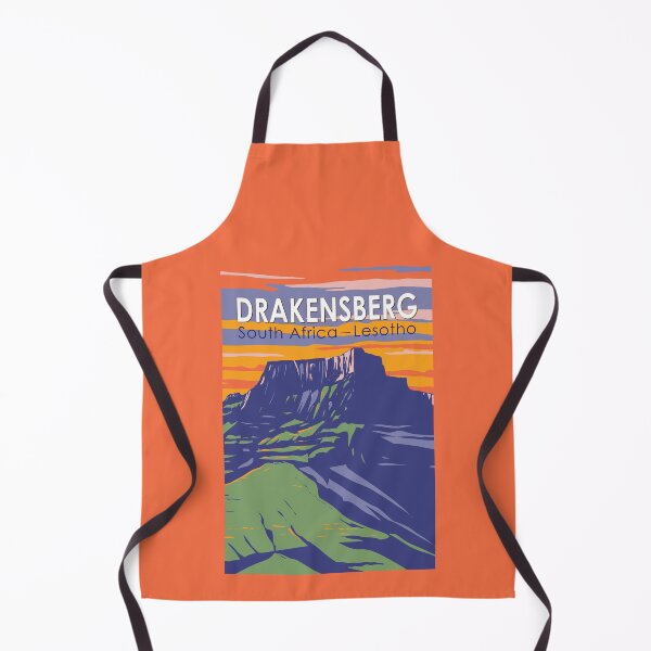 Item preview, Drakensberg South Africa Lesotho Travel Art Vintage designed and sold by KrisSidDesigns.