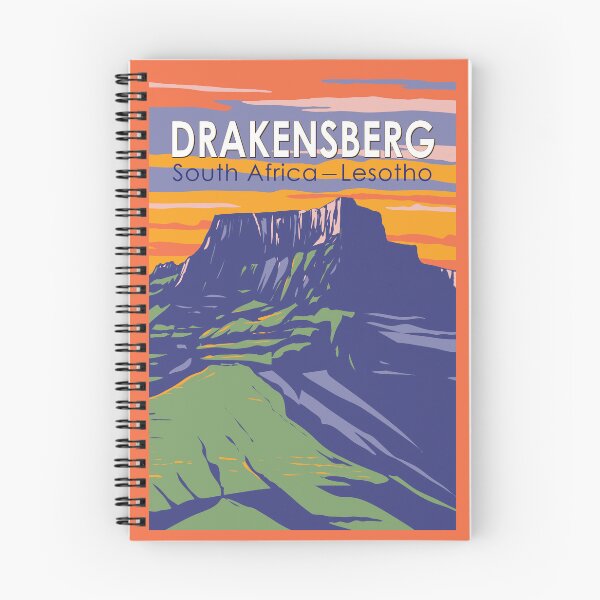 Item preview, Drakensberg South Africa Lesotho Travel Art Vintage designed and sold by KrisSidDesigns.