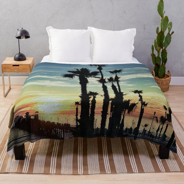 Item preview, Golden Hour Delight: Oceanside Pier at Summer Sunset designed and sold by ChakraMonkey.