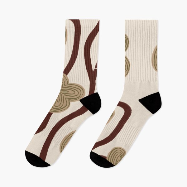 Item preview, floral pattern in neutral earthy colors designed and sold by cadinera.