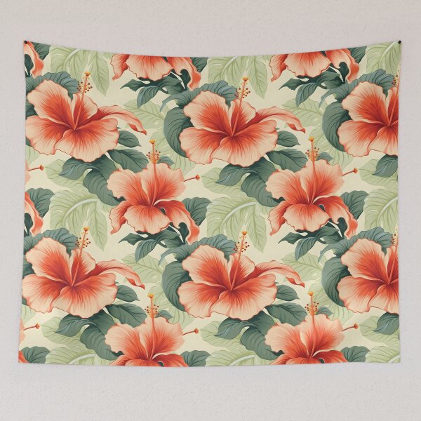 Item preview, Hibiscus Flowers Pattern 5 designed and sold by DigitalPatternx.