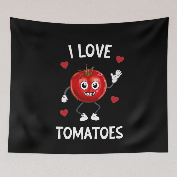 Item preview, I love tomatoes designed and sold by SunnyFunnyArt.