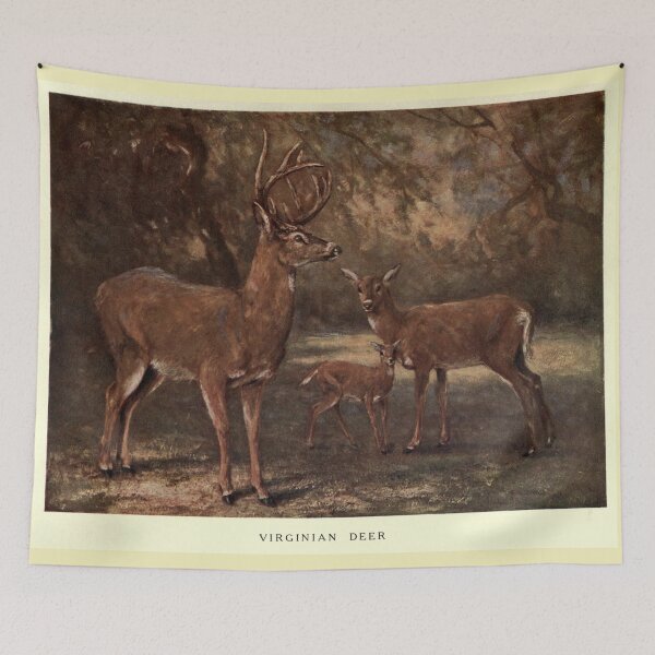 Item preview, Vintage Virginia Deer Painting (1909) designed and sold by BravuraMedia.