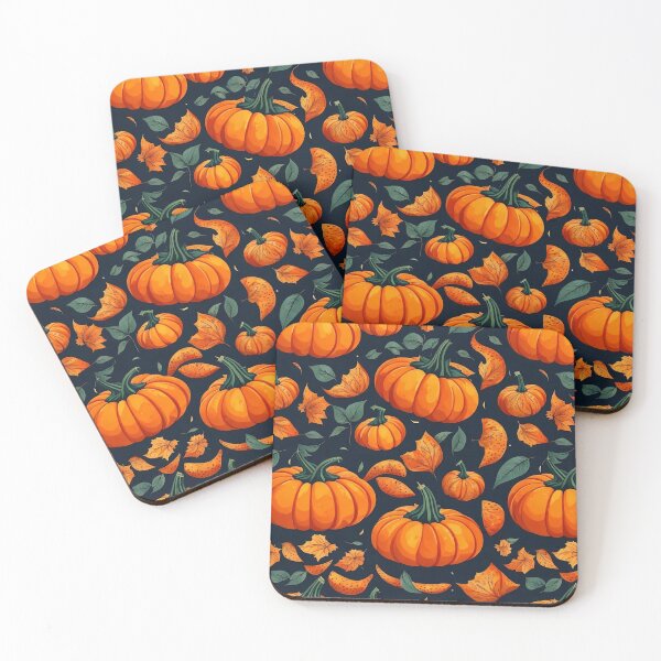 Item preview, Orange pumpkins Halloween pattern designed and sold by elearah1.