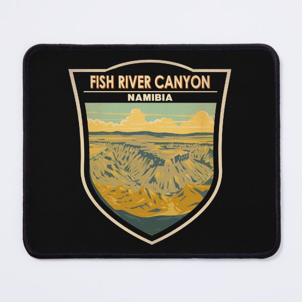 Item preview, Fish River Canyon Namibia Badge designed and sold by KrisSidDesigns.