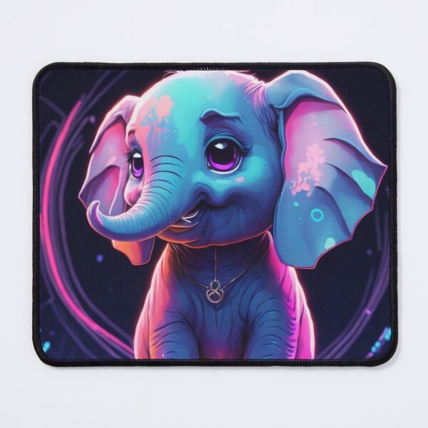 Item preview, Itty Bitty Elephant, Colorful Elephant, Bold color designed and sold by GlunmanStore.