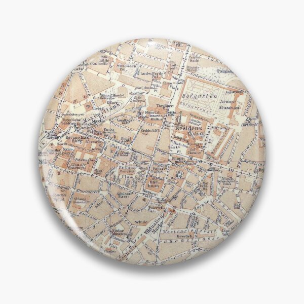 Item preview, Vintage Map of Munich Germany (1910) designed and sold by BravuraMedia.