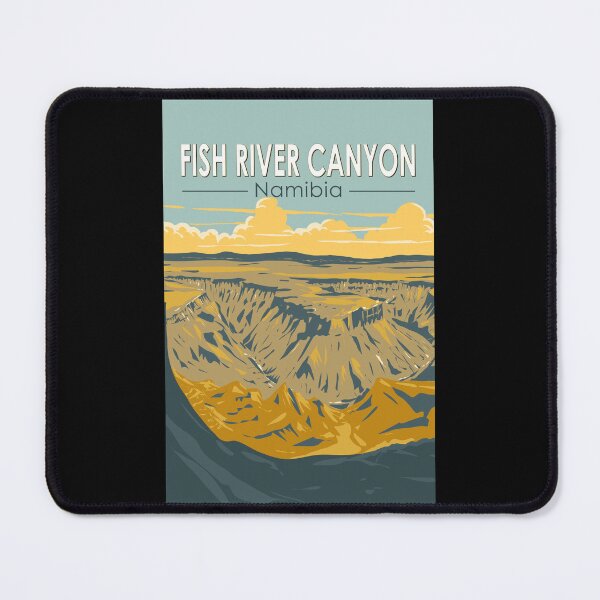 Item preview, Fish River Canyon Namibia Travel Art Vintage designed and sold by KrisSidDesigns.