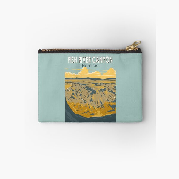 Item preview, Fish River Canyon Namibia Travel Art Vintage designed and sold by KrisSidDesigns.