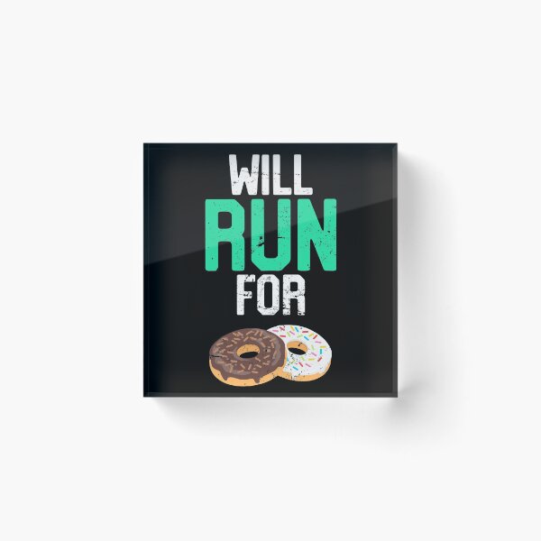 Item preview, Will Run For Donuts Funny Fitness T-Shirt, Donut Workout Gift designed and sold by 14thFloor.