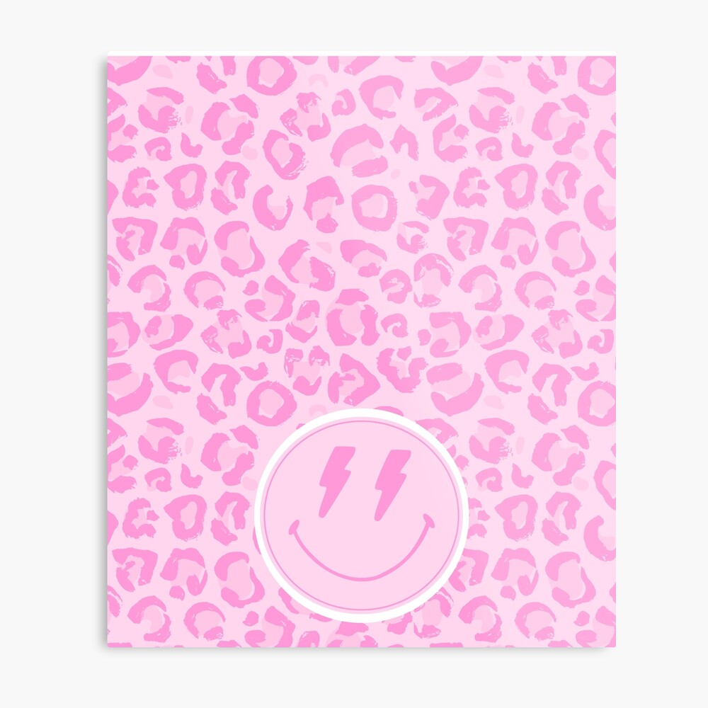 Preppy School Supplies, Preppy, Aesthetic, Pink, Leopard Print, Smile,  Preppy | iPad Case & Skin