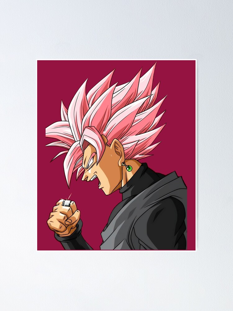 Goku Black Rose Super Saiyan 4 Poster for Sale by reelanimedragon