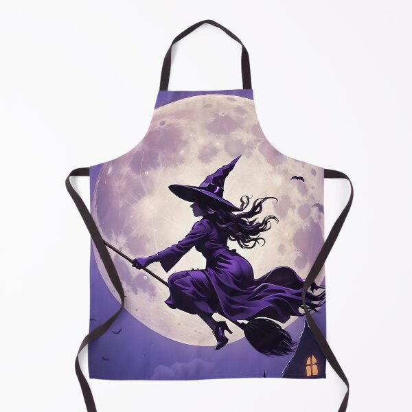 Item preview, Bruja nocturna vintage en una escoba designed and sold by ElLocoMus.