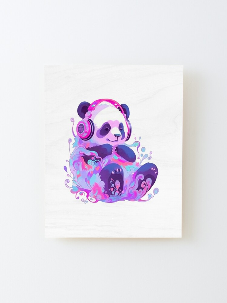 Kawaii panda with headphone by Kiutimood on Dribbble