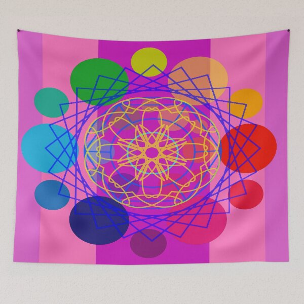 Item preview, Coloured orb geometric pattern  designed and sold by MoodysT's.