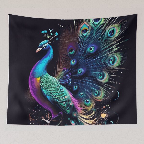 Item preview, Colorful peacock designed and sold by ArtfullMinds.