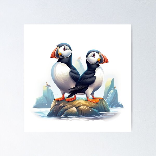 Item preview, Puffins of Iceland designed and sold by JUNIPERMOSS.