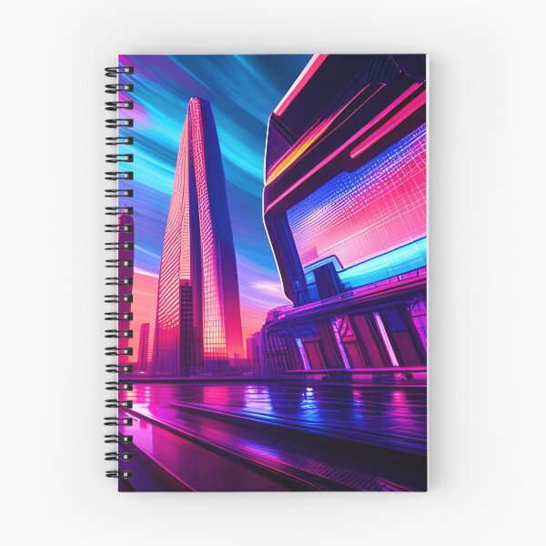 Item preview, City Under Neon Clouds designed and sold by Ink Art Design.