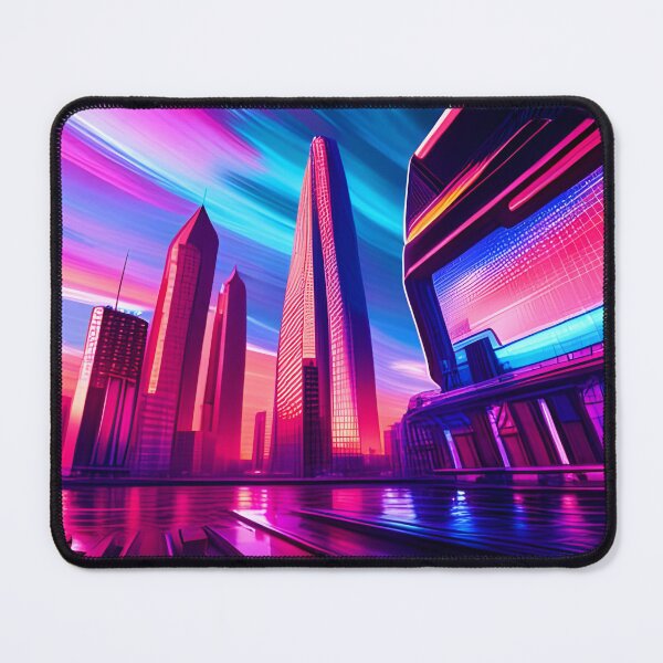 Item preview, City Under Neon Clouds designed and sold by Ink Art Design.