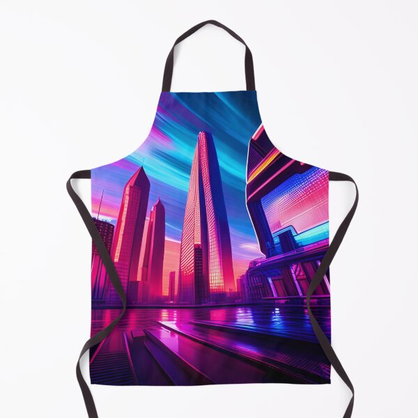 Item preview, City Under Neon Clouds designed and sold by Ink Art Design.